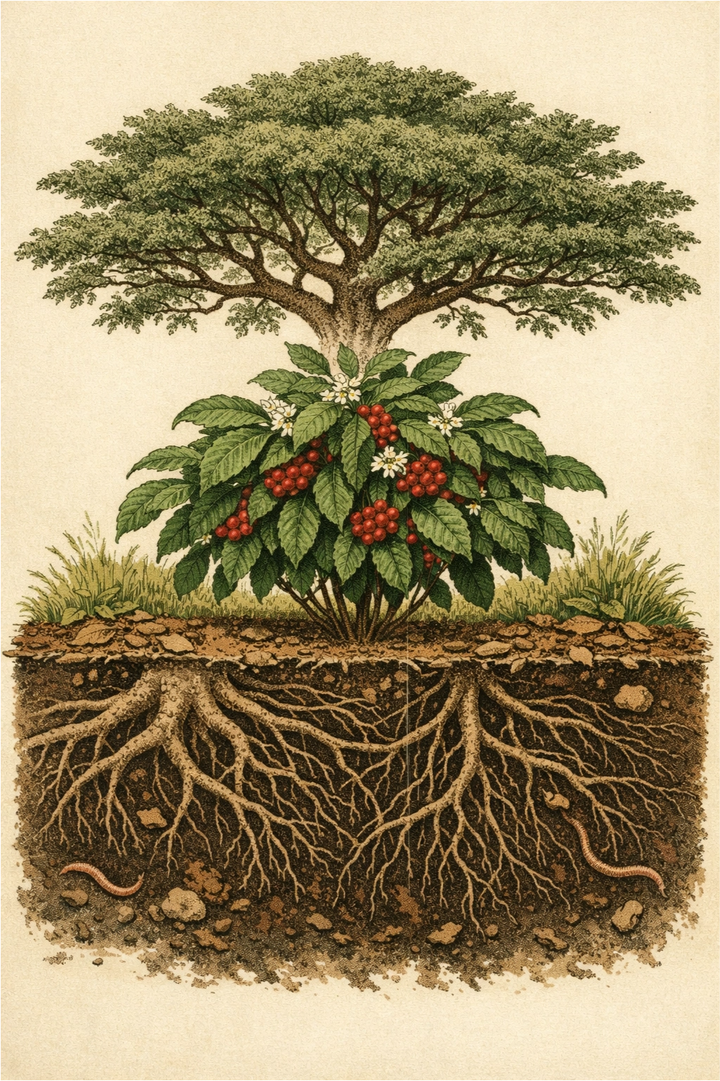 Ilustração Agrofloresta